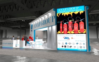 Progetto stand Anafgroup Expoprotection Render 03