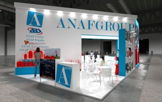 Progetto stand Anafgroup Expoprotection 2021 Render 05