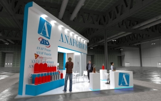 Progetto stand Anafgroup Expoprotection 2021 Render 07