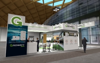 Progetto stand Growatt a Key Energy