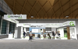 Progetto stand GROWATT - Key Energy 2026