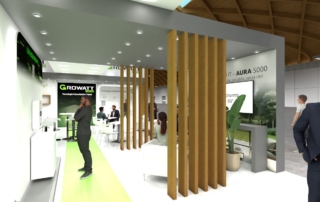 Progetto stand GROWATT - Key Energy 2026